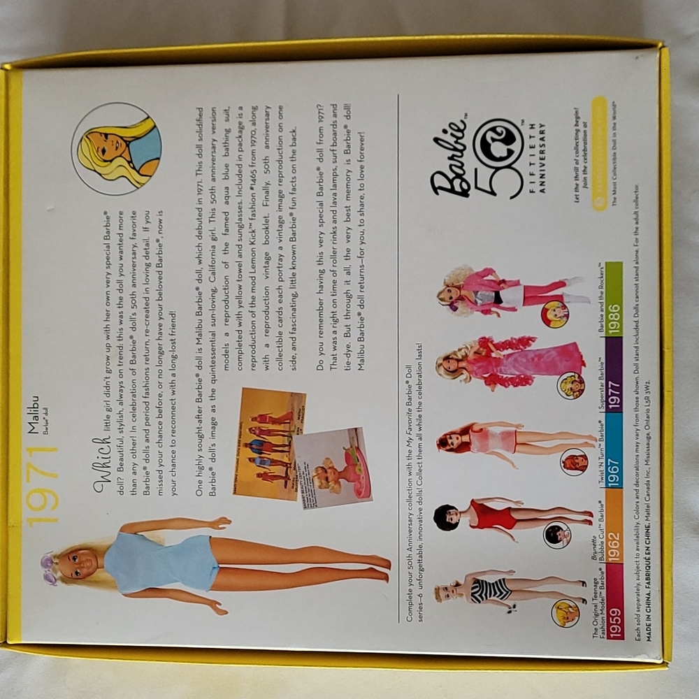 Barbie 50th Anniversary 1971 doll - Picture 4 of 6